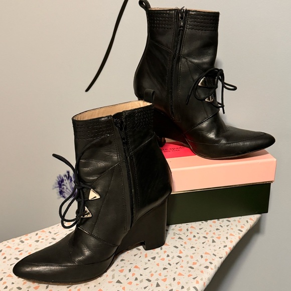 Derek Lam Black Leather Cool Heel Zip Up Boot Size 7.5 - Picture 2 of 5